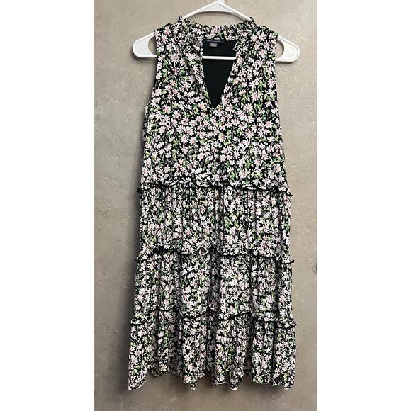 Tommy Hilfiger Floral Multi-Color Tiered Shift Dress Size 6 Womens Sleeveless - Picture 8 of 13